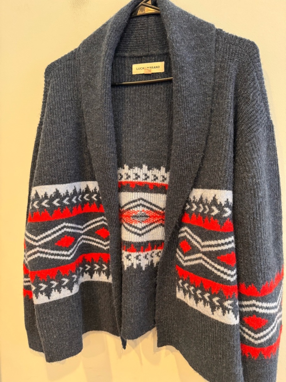 Lucky Brand Aztec Open Cardigan - Picture 2 of 6
